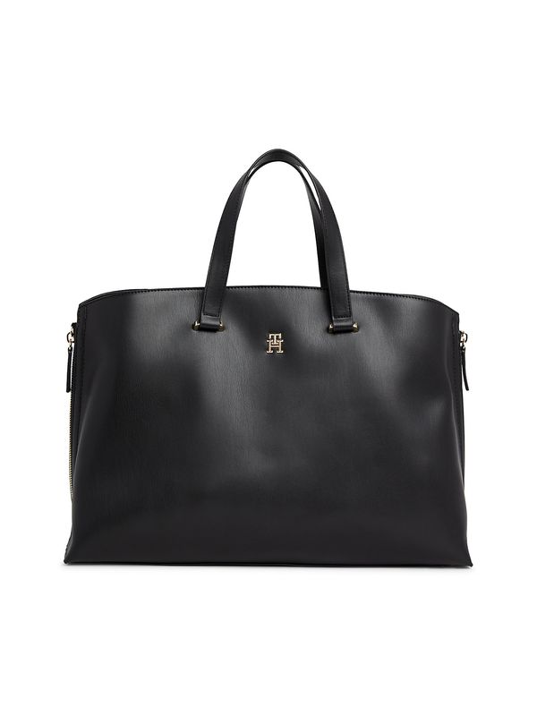 TOMMY HILFIGER TOMMY HILFIGER "Чанта тип ""Shopper"""  злато / черно