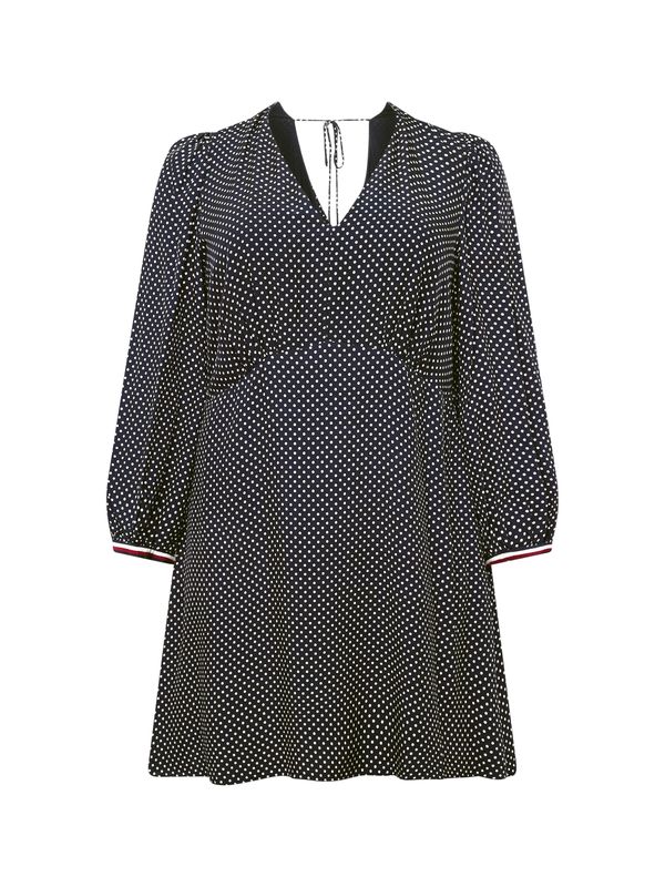 Tommy Hilfiger Curve Tommy Hilfiger Curve Рокля 'Polka'  морскосиньо / бяло
