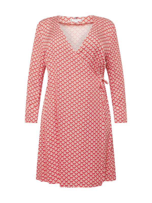 Tommy Hilfiger Curve Tommy Hilfiger Curve Рокля  ярко червено / бяло