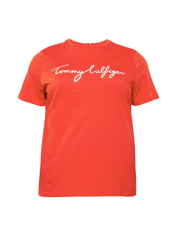 Tommy Hilfiger Curve Tommy Hilfiger Curve Тениска  червено / бяло