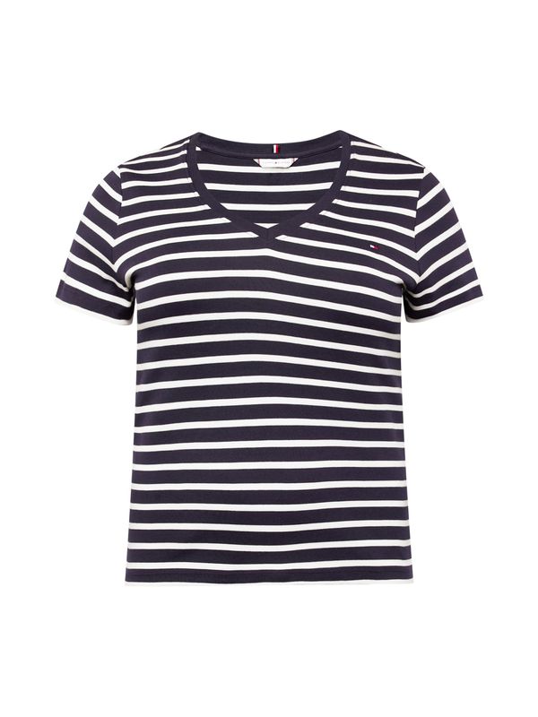 Tommy Hilfiger Curve Tommy Hilfiger Curve Тениска  нейви синьо / бяло