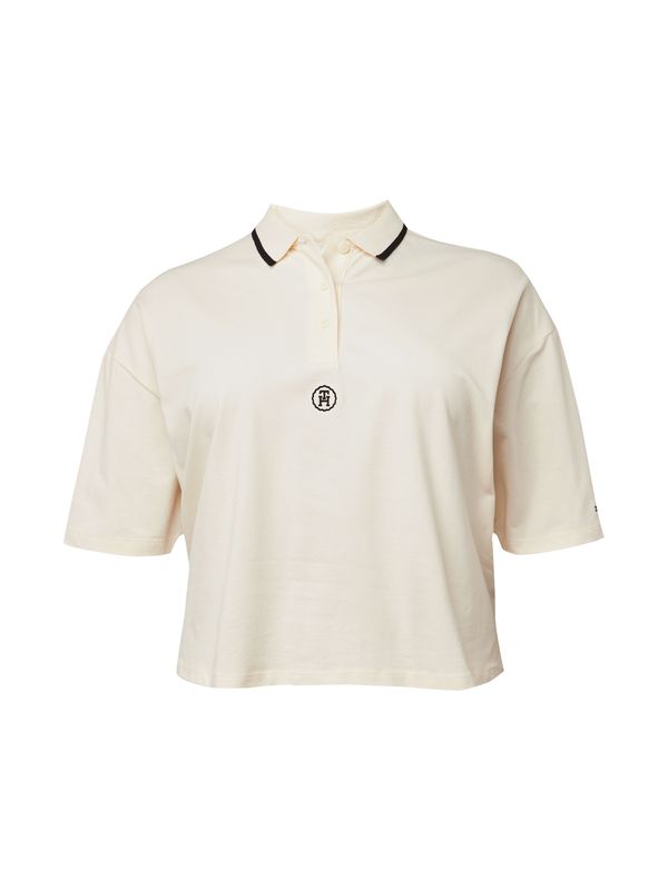 Tommy Hilfiger Curve Tommy Hilfiger Curve Тениска  светлобежово / черно