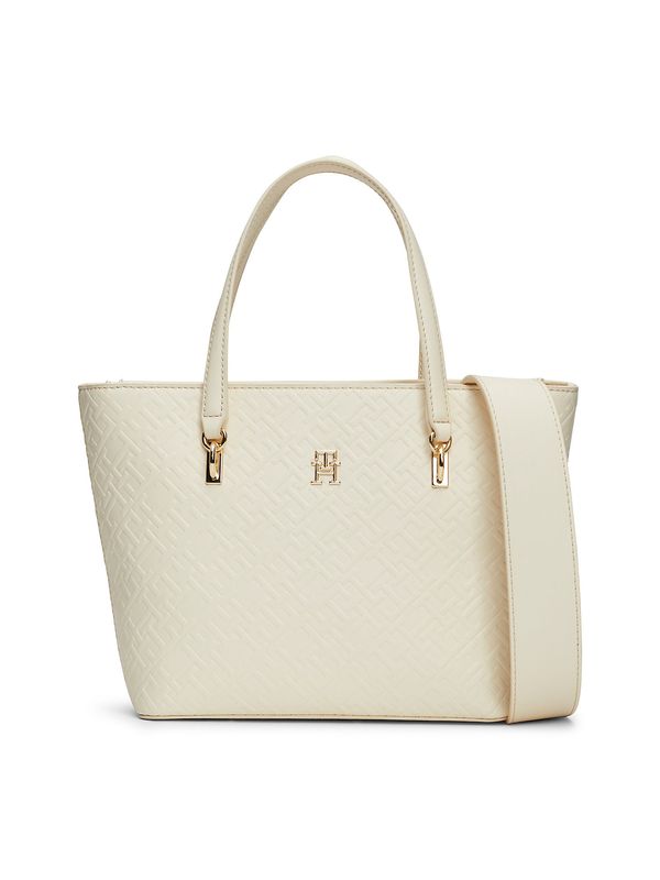 TOMMY HILFIGER TOMMY HILFIGER Дамска чанта  кремаво / злато