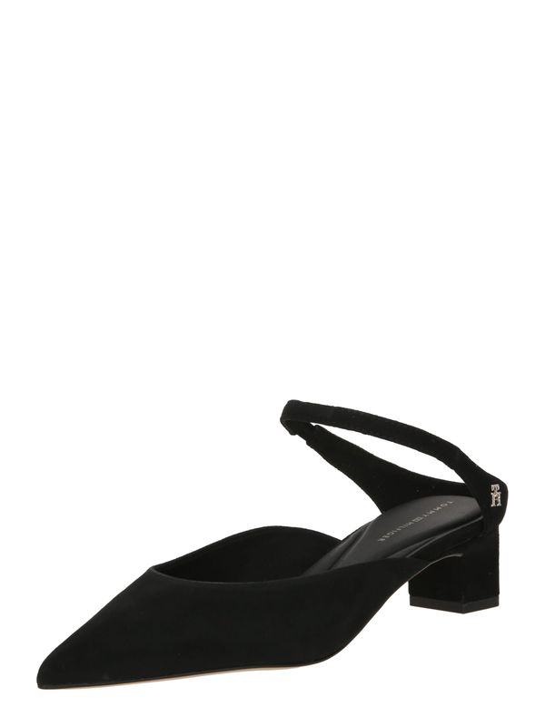TOMMY HILFIGER TOMMY HILFIGER Дамски обувки на ток с отворена пета  черно