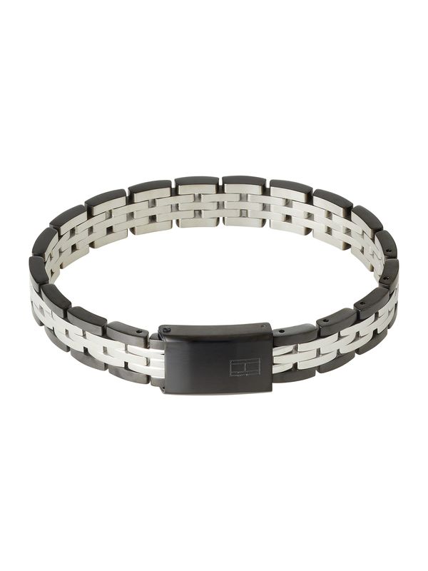 TOMMY HILFIGER TOMMY HILFIGER Гривна  светлосиво / черно