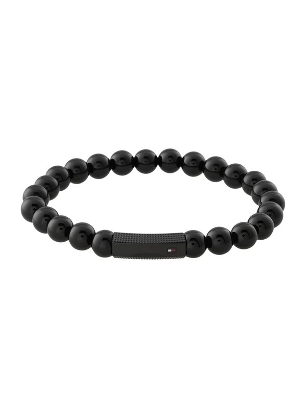 TOMMY HILFIGER TOMMY HILFIGER Гривна  тъмночервено / черно / мръсно бяло