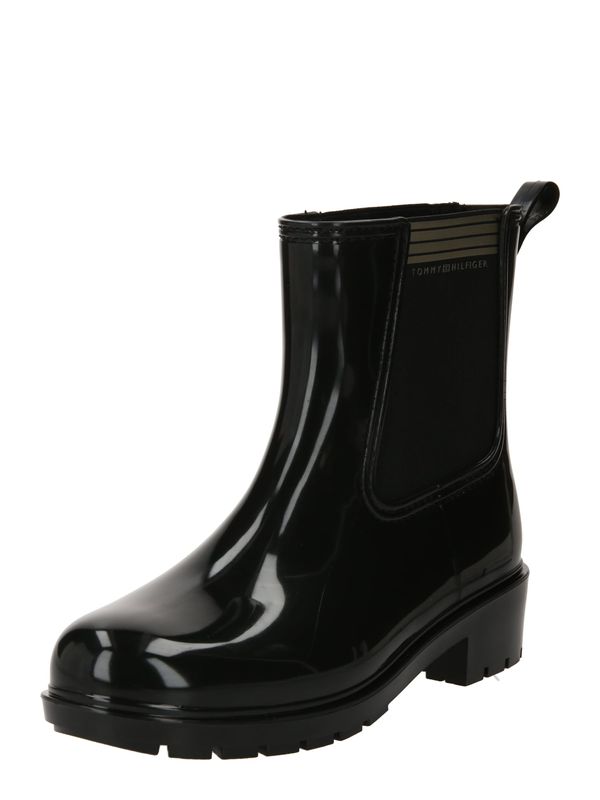 TOMMY HILFIGER TOMMY HILFIGER Гумени ботуши 'Essential'  бежово / черно