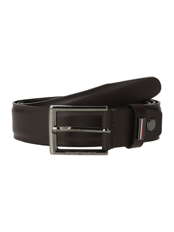 TOMMY HILFIGER TOMMY HILFIGER Колан  кафяво / сребърно