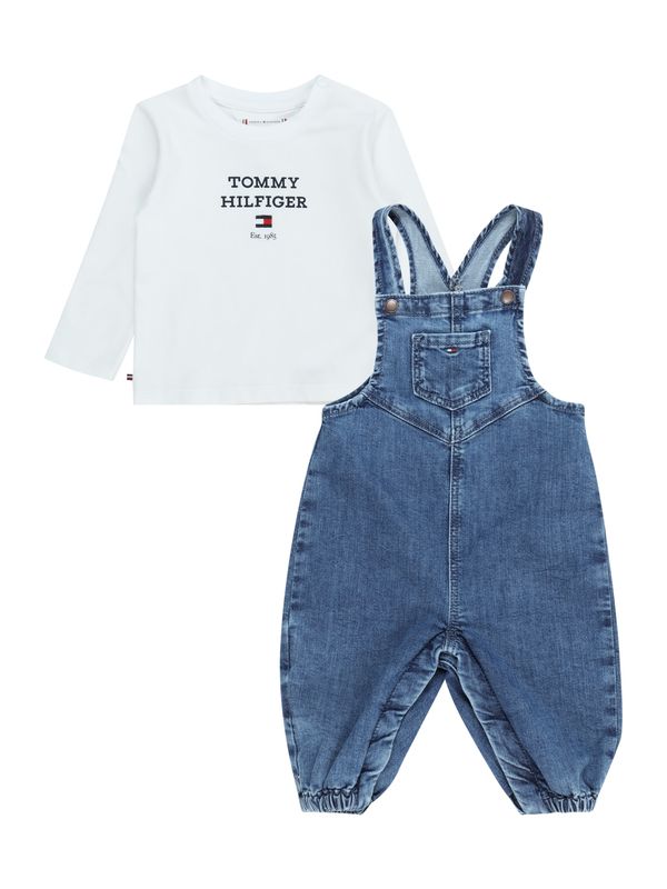 TOMMY HILFIGER TOMMY HILFIGER Комплект  син деним / бяло