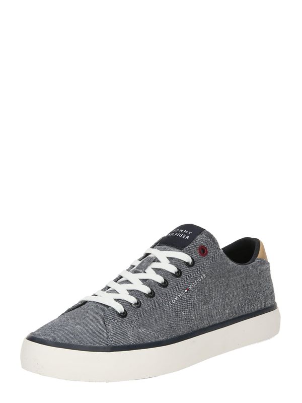 TOMMY HILFIGER TOMMY HILFIGER Ниски маратонки  цвят "пясък" / морскосиньо