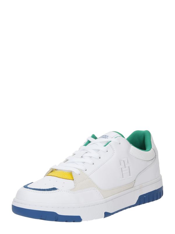 TOMMY HILFIGER TOMMY HILFIGER Ниски маратонки  цвят "пясък" / синьо / жълто / бяло
