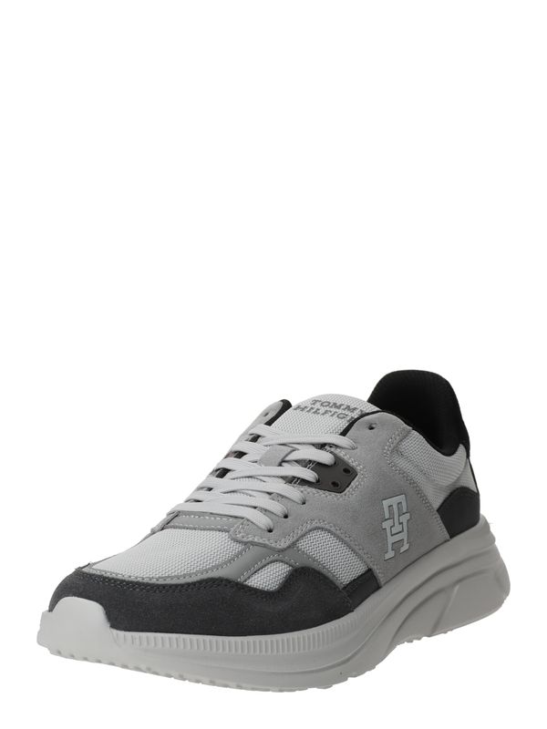 TOMMY HILFIGER TOMMY HILFIGER Ниски маратонки 'Modern Runner'  сиво / светлосиво / черно