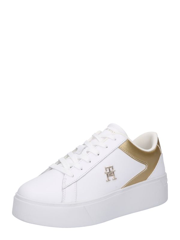 TOMMY HILFIGER TOMMY HILFIGER Ниски маратонки  злато / бяло