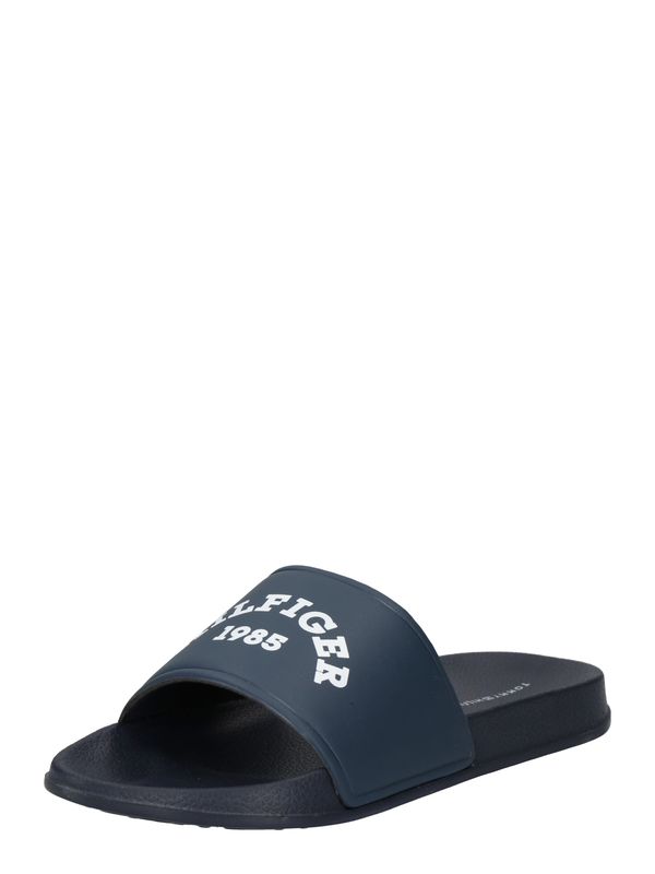 TOMMY HILFIGER TOMMY HILFIGER Отворени обувки  нейви синьо / бяло