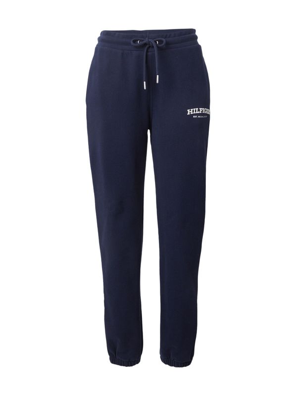 TOMMY HILFIGER TOMMY HILFIGER Панталон  морскосиньо / бяло