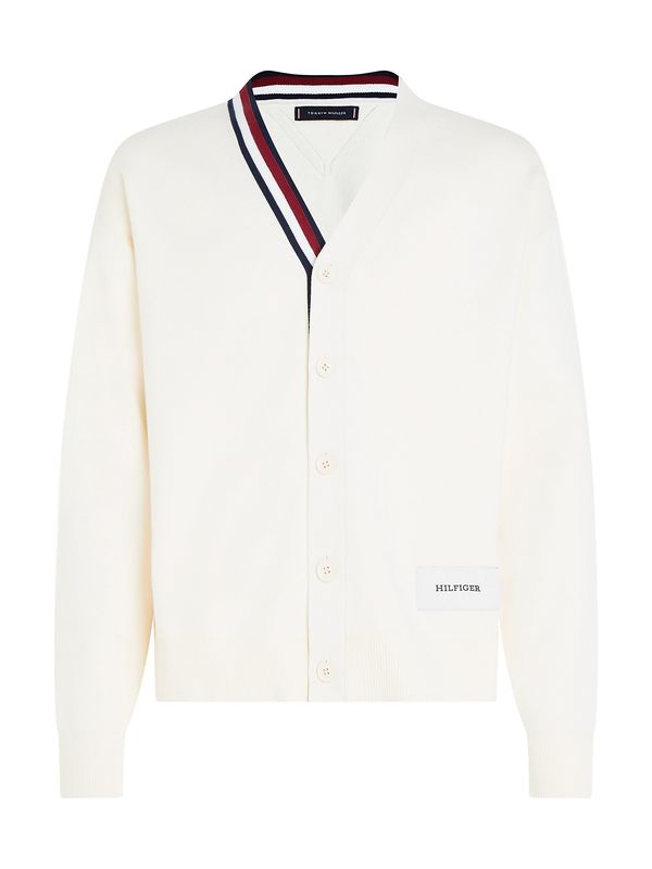 TOMMY HILFIGER TOMMY HILFIGER Плетена жилетка  кремаво / синьо / червено / бяло