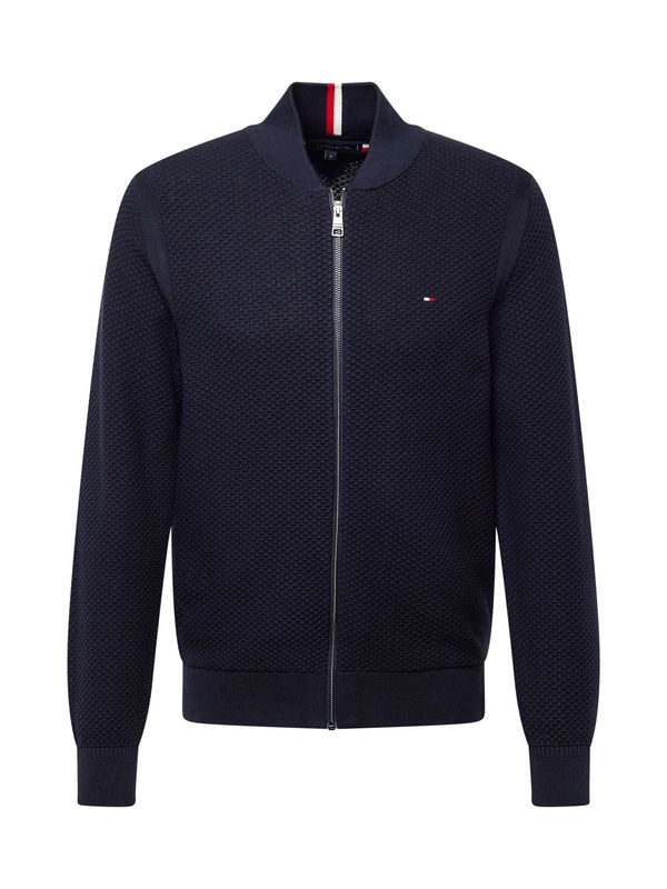 TOMMY HILFIGER TOMMY HILFIGER Плетена жилетка  морскосиньо / червено / бяло