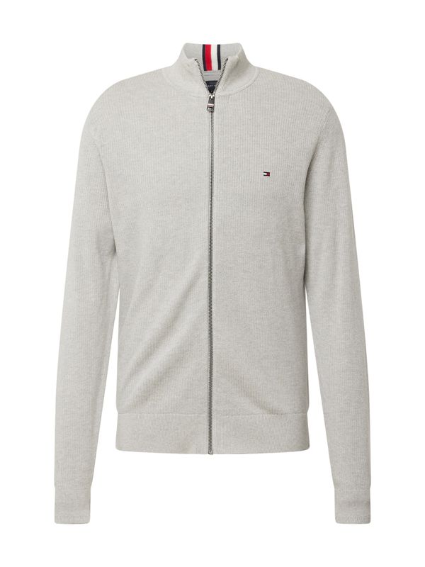 TOMMY HILFIGER TOMMY HILFIGER Плетена жилетка  нейви синьо / светлосиво / червено / бяло