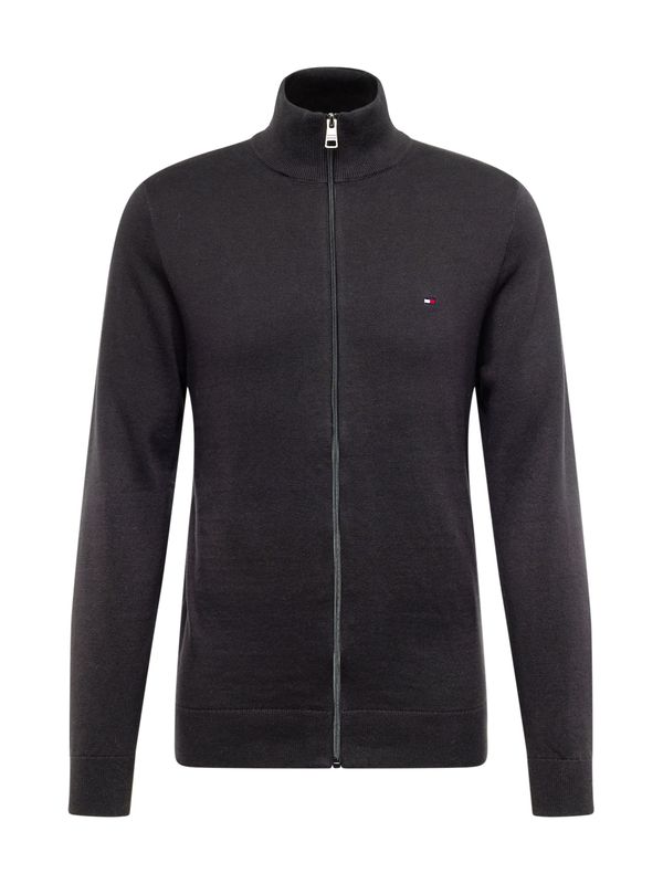 TOMMY HILFIGER TOMMY HILFIGER Плетена жилетка  нейви синьо / ярко червено / черен меланж / бяло