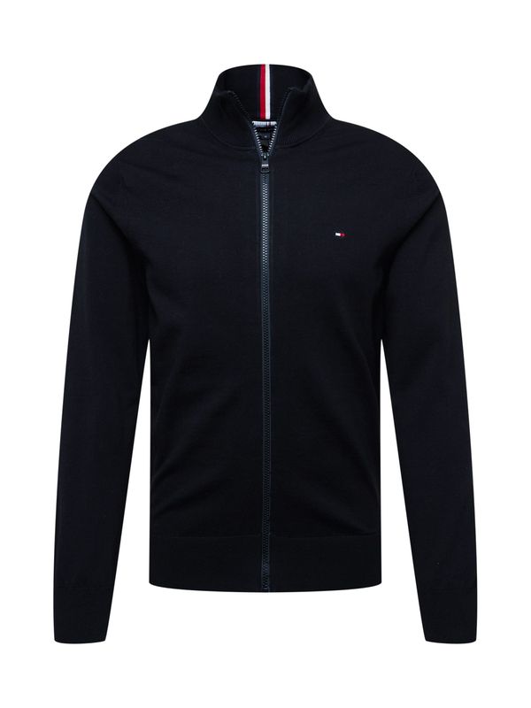 TOMMY HILFIGER TOMMY HILFIGER Плетена жилетка  огнено червено / черно / бяло