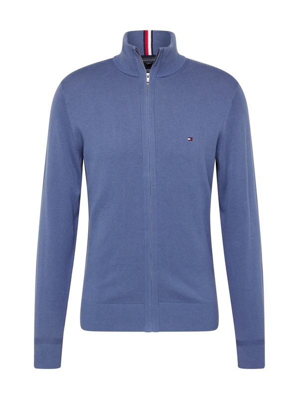 TOMMY HILFIGER TOMMY HILFIGER Плетена жилетка  опушено синьо