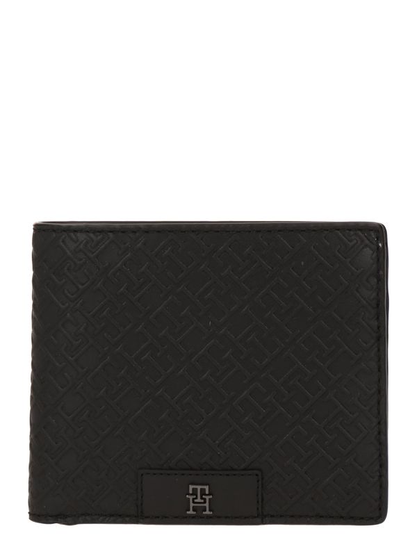 TOMMY HILFIGER TOMMY HILFIGER Портмоне  черно / сребърно