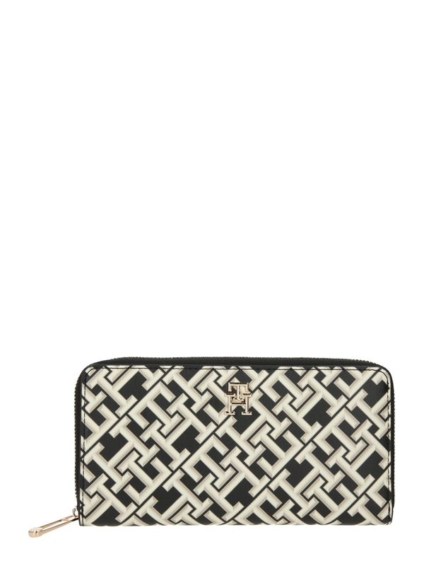 TOMMY HILFIGER TOMMY HILFIGER Портмоне 'ICONIC'  черно / бяло