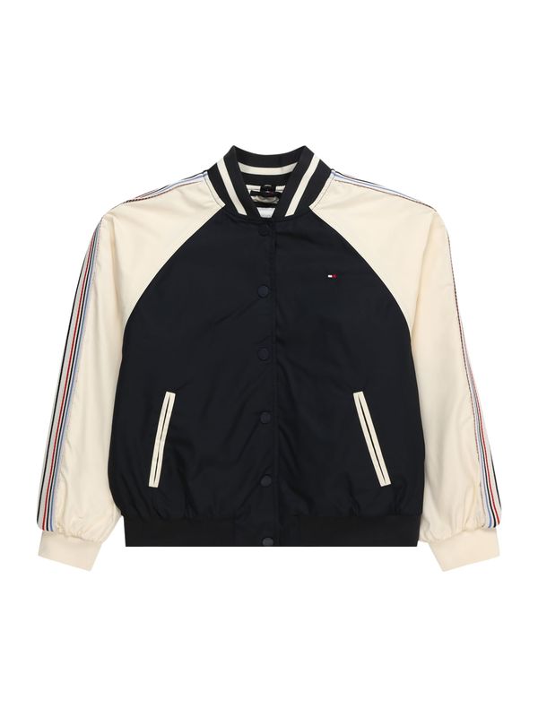 TOMMY HILFIGER TOMMY HILFIGER Преходно яке  нейви синьо / тъмносиньо / червено / бял памук