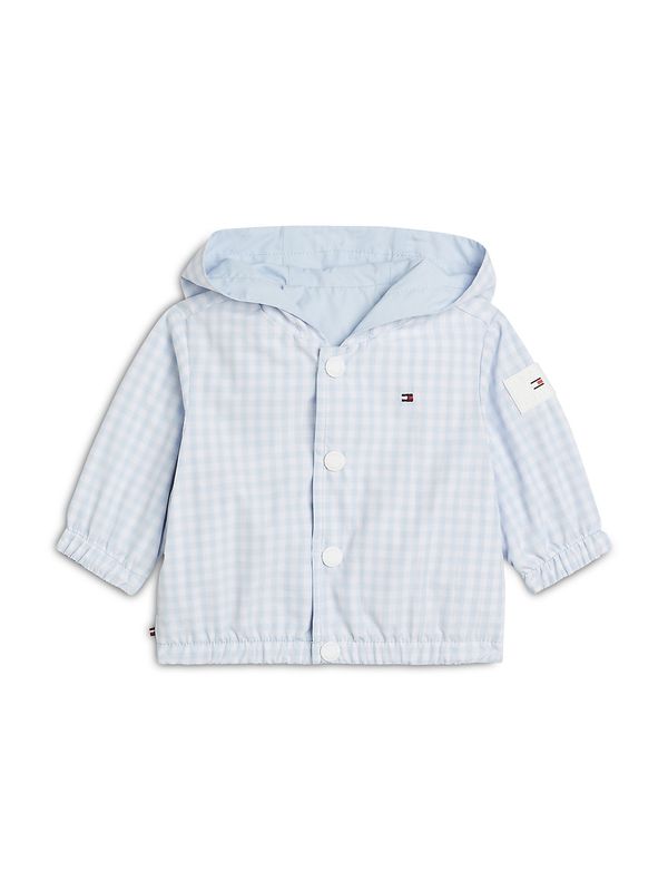 TOMMY HILFIGER TOMMY HILFIGER Преходно яке  светлосиньо / бяло