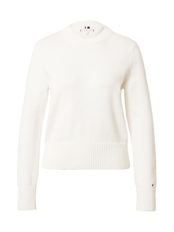 TOMMY HILFIGER TOMMY HILFIGER Пуловер  бяло