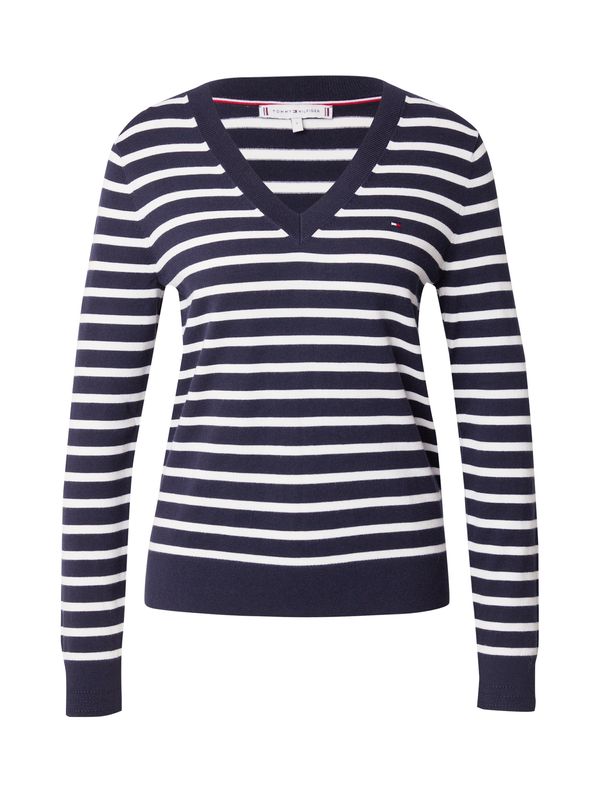 TOMMY HILFIGER TOMMY HILFIGER Пуловер  червено / черно / бяло