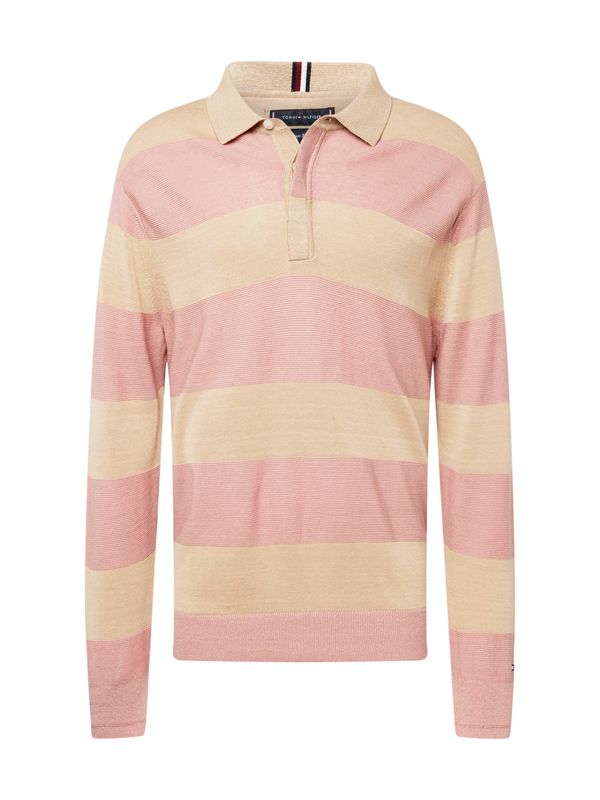 TOMMY HILFIGER TOMMY HILFIGER Пуловер  кремаво / бледорозово
