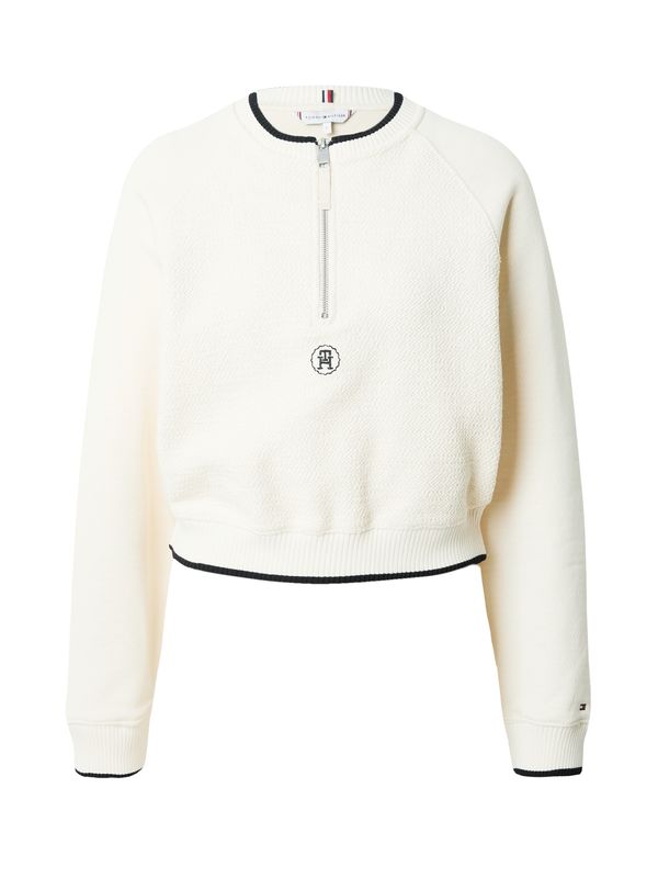 TOMMY HILFIGER TOMMY HILFIGER Пуловер  кремаво / нейви синьо