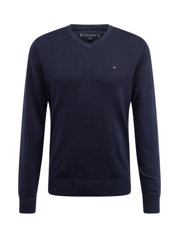 TOMMY HILFIGER TOMMY HILFIGER Пуловер  нейви синьо / червено / бяло