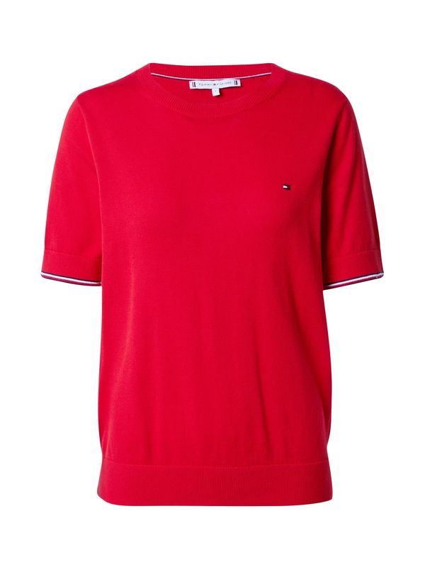 TOMMY HILFIGER TOMMY HILFIGER Пуловер  нейви синьо / червено / бяло