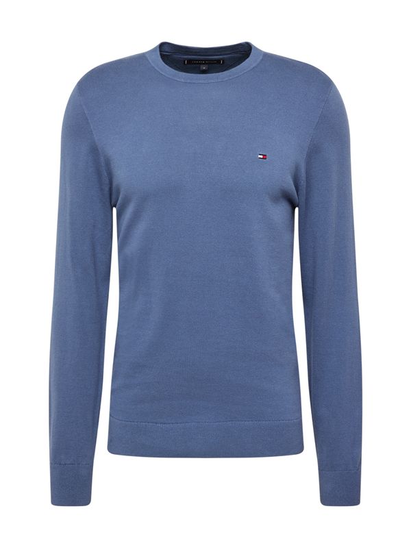 TOMMY HILFIGER TOMMY HILFIGER Пуловер  нейви синьо / опушено синьо / червено / бяло