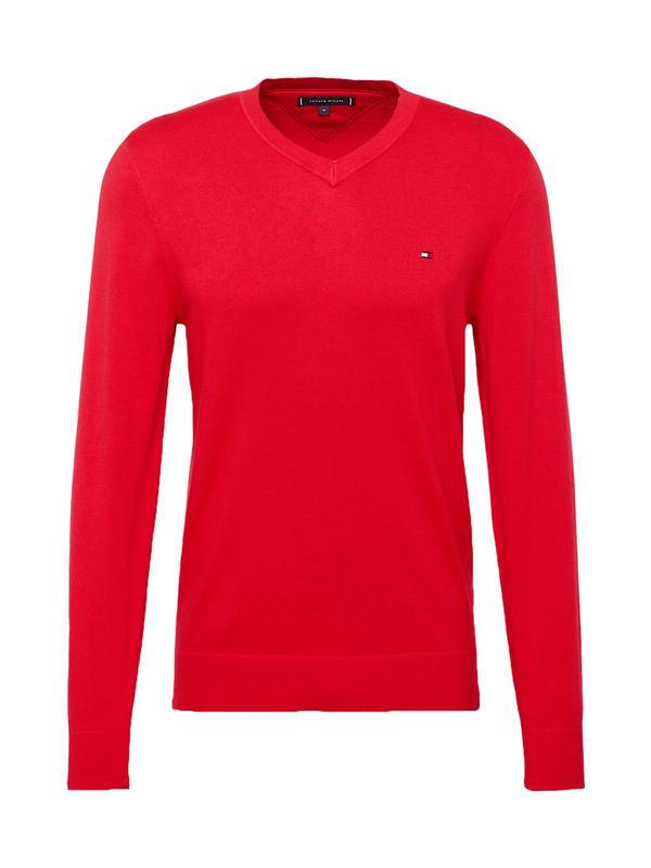 TOMMY HILFIGER TOMMY HILFIGER Пуловер  нощно синьо / червено / бяло