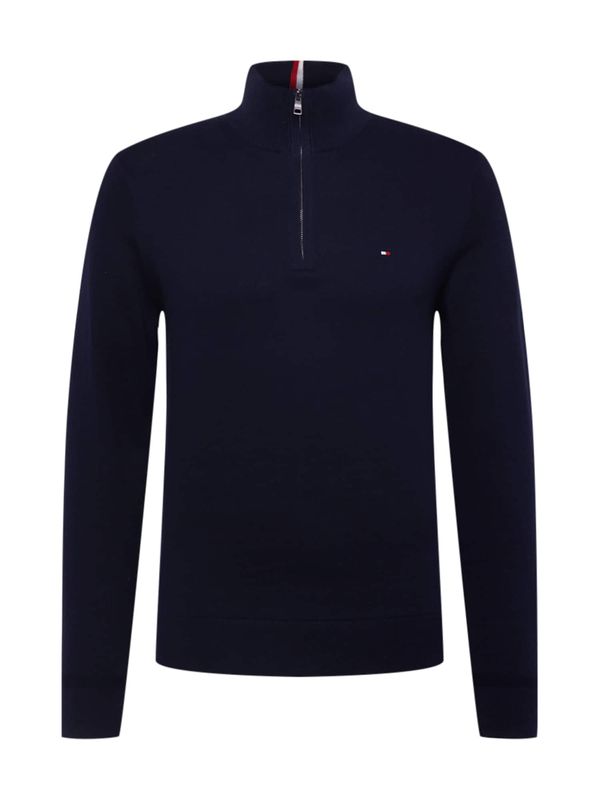 TOMMY HILFIGER TOMMY HILFIGER Пуловер  тъмносиньо / червено / бяло