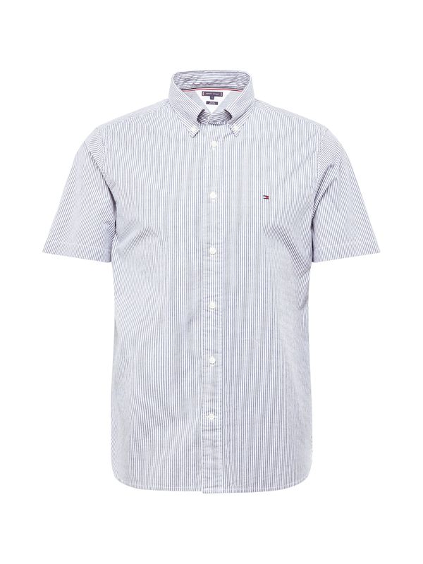 TOMMY HILFIGER TOMMY HILFIGER Риза 'FLEX MULTI'  гълъбово синьо / червено / бяло