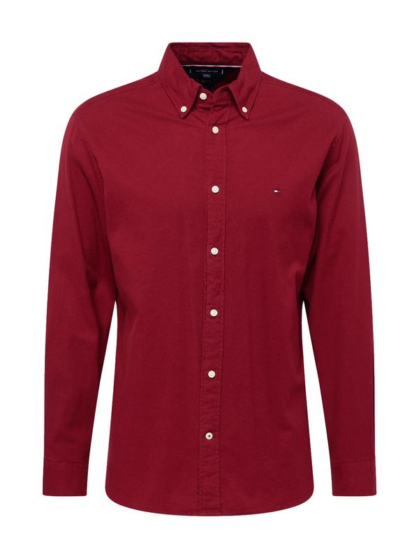 TOMMY HILFIGER TOMMY HILFIGER Риза 'Flex'  нейви синьо / червено / бяло