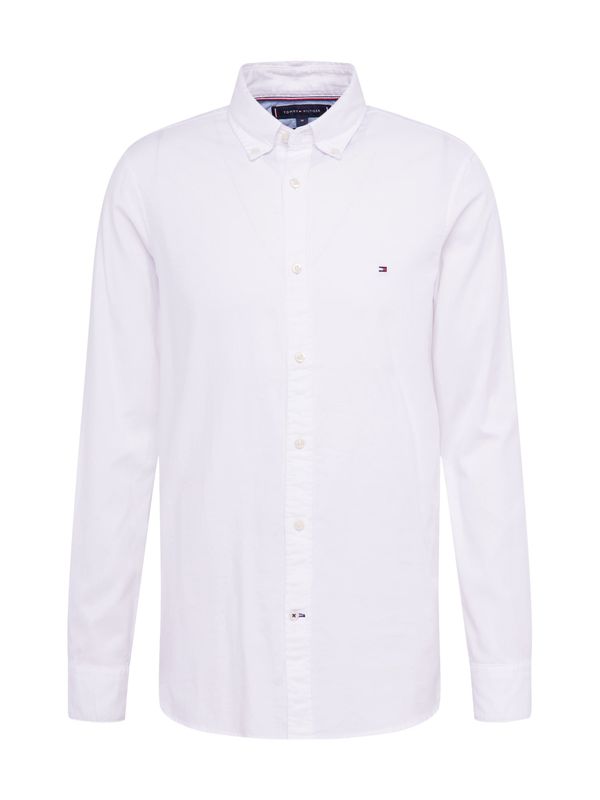 TOMMY HILFIGER TOMMY HILFIGER Риза 'Flex'  нейви синьо / червено / мръсно бяло