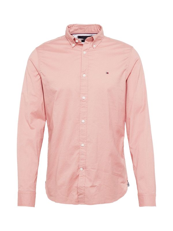 TOMMY HILFIGER TOMMY HILFIGER Риза 'FLEX'  нейви синьо / пепел от рози / червено / мръсно бяло