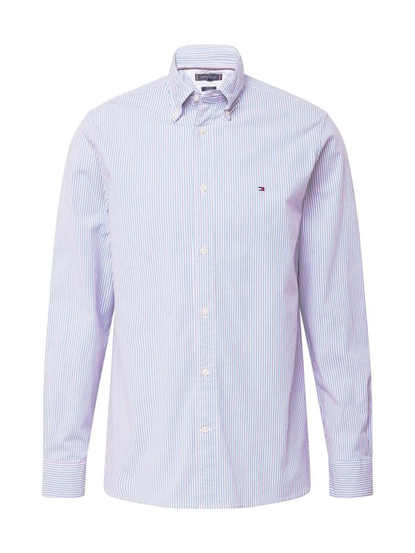 TOMMY HILFIGER TOMMY HILFIGER Риза 'FLEX'  светлосиньо / бяло