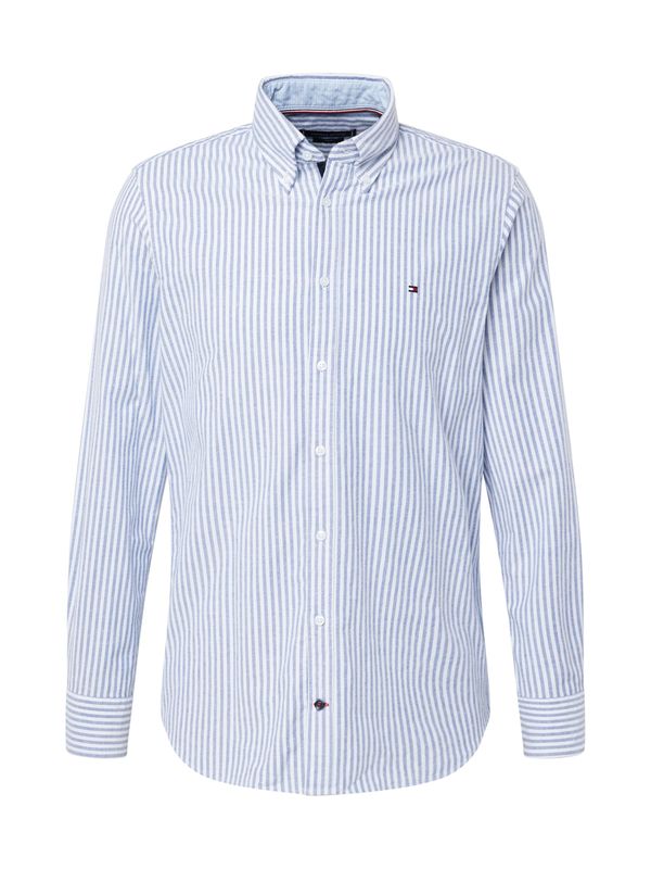 TOMMY HILFIGER TOMMY HILFIGER Риза  гълъбово синьо / бяло