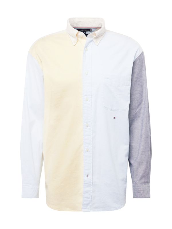 TOMMY HILFIGER TOMMY HILFIGER Риза  гълъбово синьо / светлосиньо / светложълто / бяло
