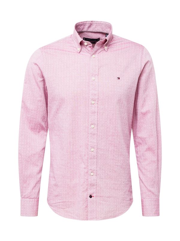 TOMMY HILFIGER TOMMY HILFIGER Риза  нейви синьо / бледорозово / ярко червено / мръсно бяло