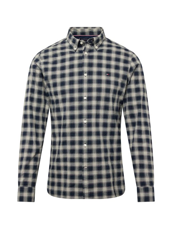 TOMMY HILFIGER TOMMY HILFIGER Риза  нейви синьо / мръсно бяло
