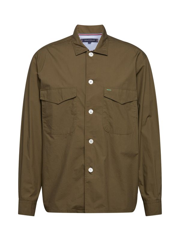 TOMMY HILFIGER TOMMY HILFIGER Риза 'Officer'  маслина