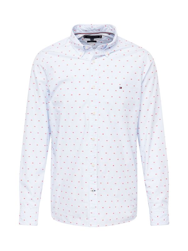 TOMMY HILFIGER TOMMY HILFIGER Риза  светлосиньо / пъпеш / бяло