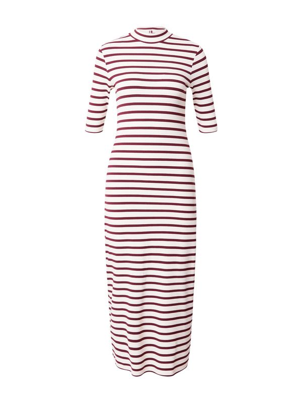 TOMMY HILFIGER TOMMY HILFIGER Рокля  бордо / бяло